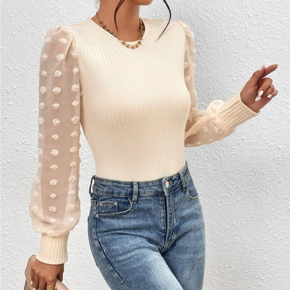 Cream bodysuit